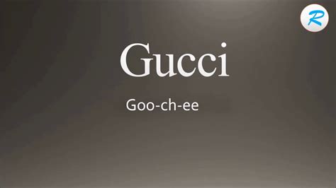 gucci pronunciation|gucci slang term.